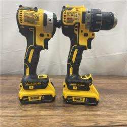 AS-IS DEWALT 20V MAX XR Cordless Drill/Driver, ATOMIC Impact Driver 2 Tool Combo Kit