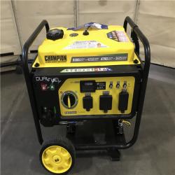 California AS-IS Champion Power Equipment 5300/4250-Watt Recoil Start Gasoline and Propane Dual Fuel Powered Portable Generator with CO Shield