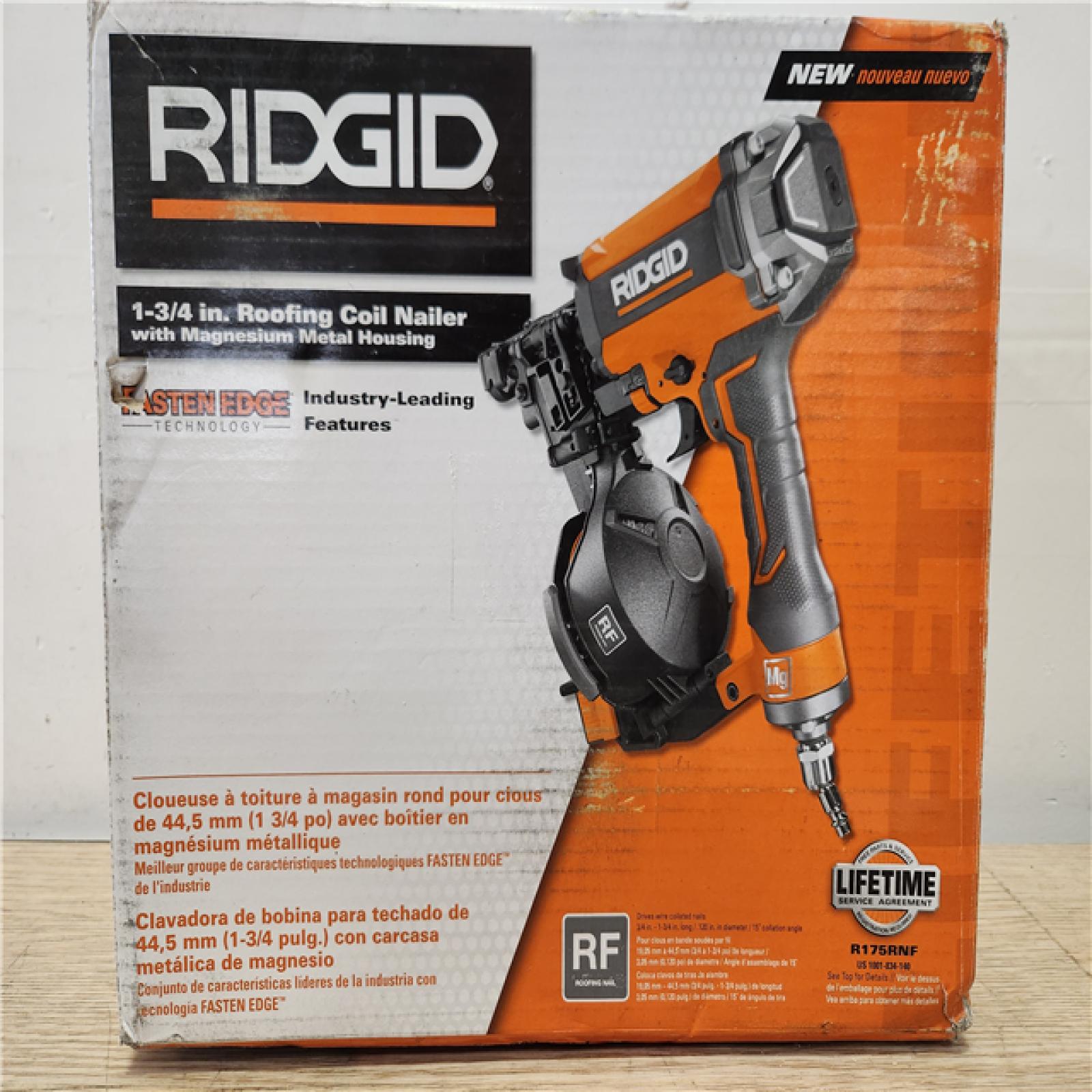 Phoenix Location RIDGID Pneumatic 15 Deg. 1-3/4 in. Coil Roofing Nailer