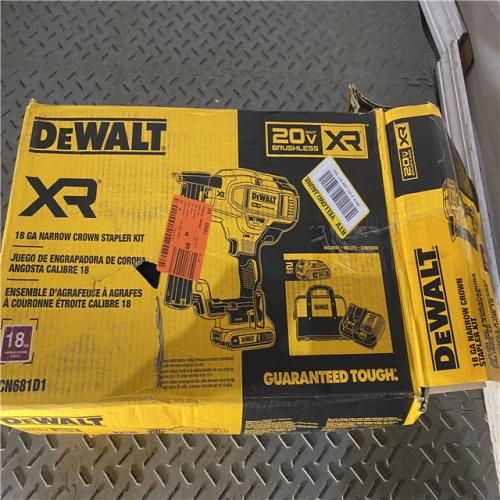 Houston location AS-IS DEWALT New in Box DEWALT DCN681D1 20V 18Ga Stapler Kit