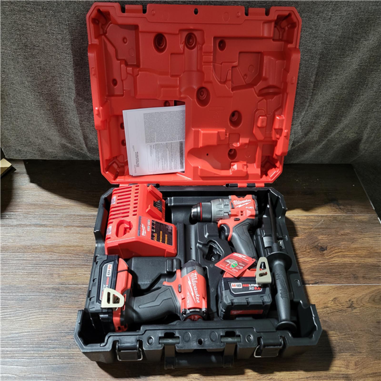 CALIFORNIA NEW MILWAUKEE M18 FUEL 2-TOOL COMBO KIT (2 BATTERIES AND CHARGER INCLUDED)