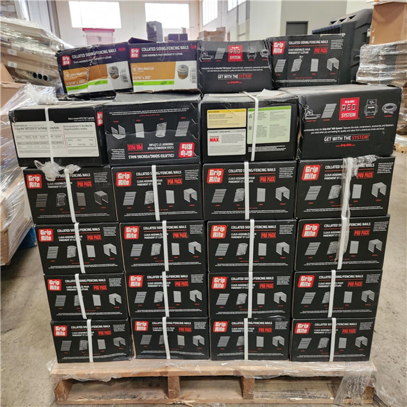 Phoenix Location Grip-Rite 2-3/16 in. x 0.092 in. 15° Wire Collated Exterior Galvanized Ring Shank Coil Framing Nails 3000 per Box (64 Boxes)