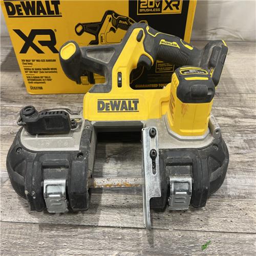 AS-IS DEWALT 20-Volt MAX 3-3/8 in. Cordless Brushless Bandsaw (Tool-Only)