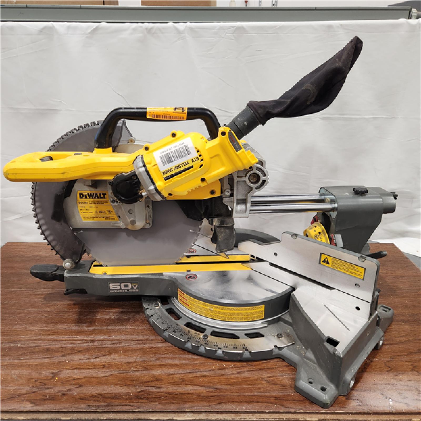 AS-IS DeWalt DCS781 54v XR FLEXVOLT Cordless Sliding Mitre Saw 305mm No Batteries No Charger No Case