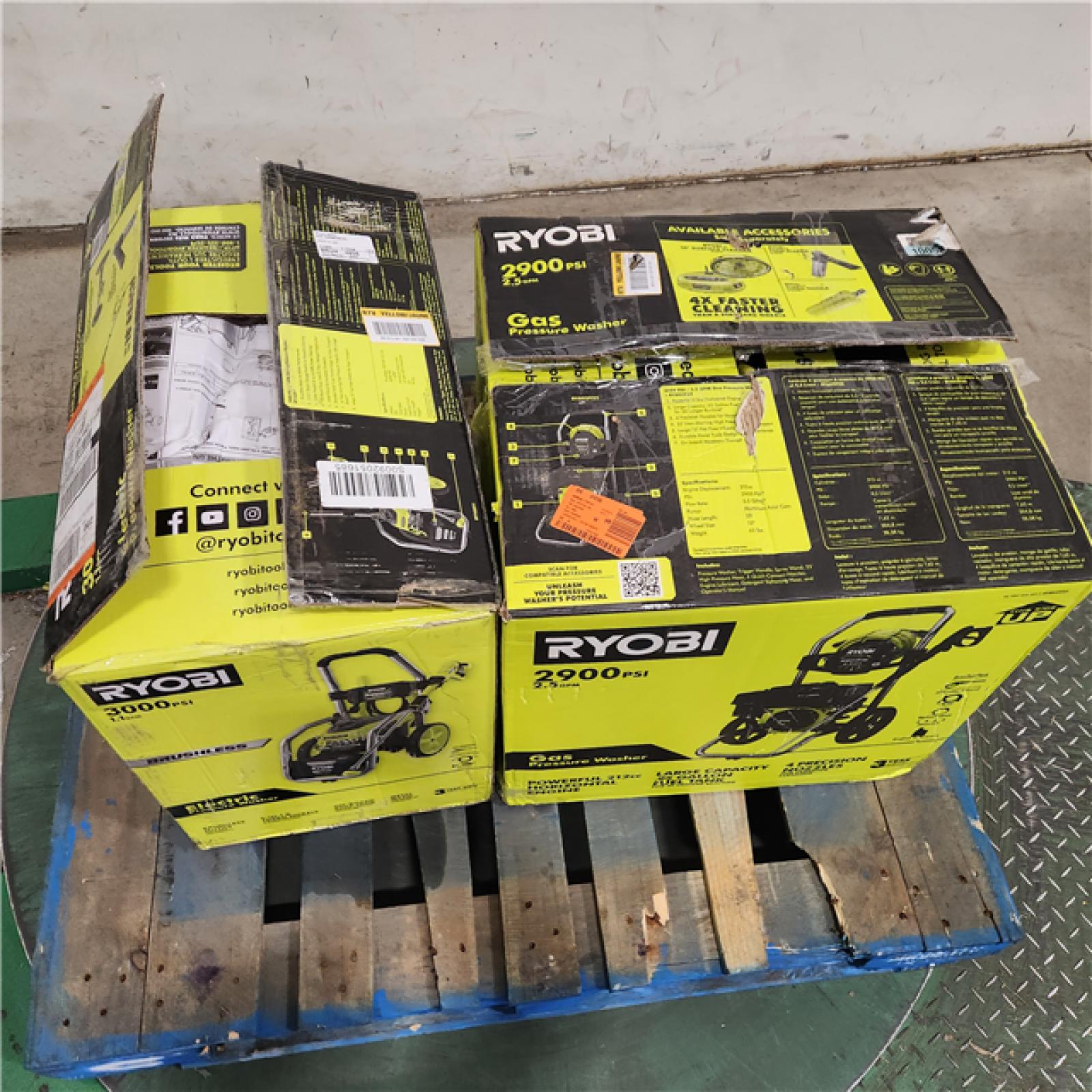 DALLAS LOCATION - AS-IS RYOBI ELECTRIC POWER WASHER (LOT OF 2 )