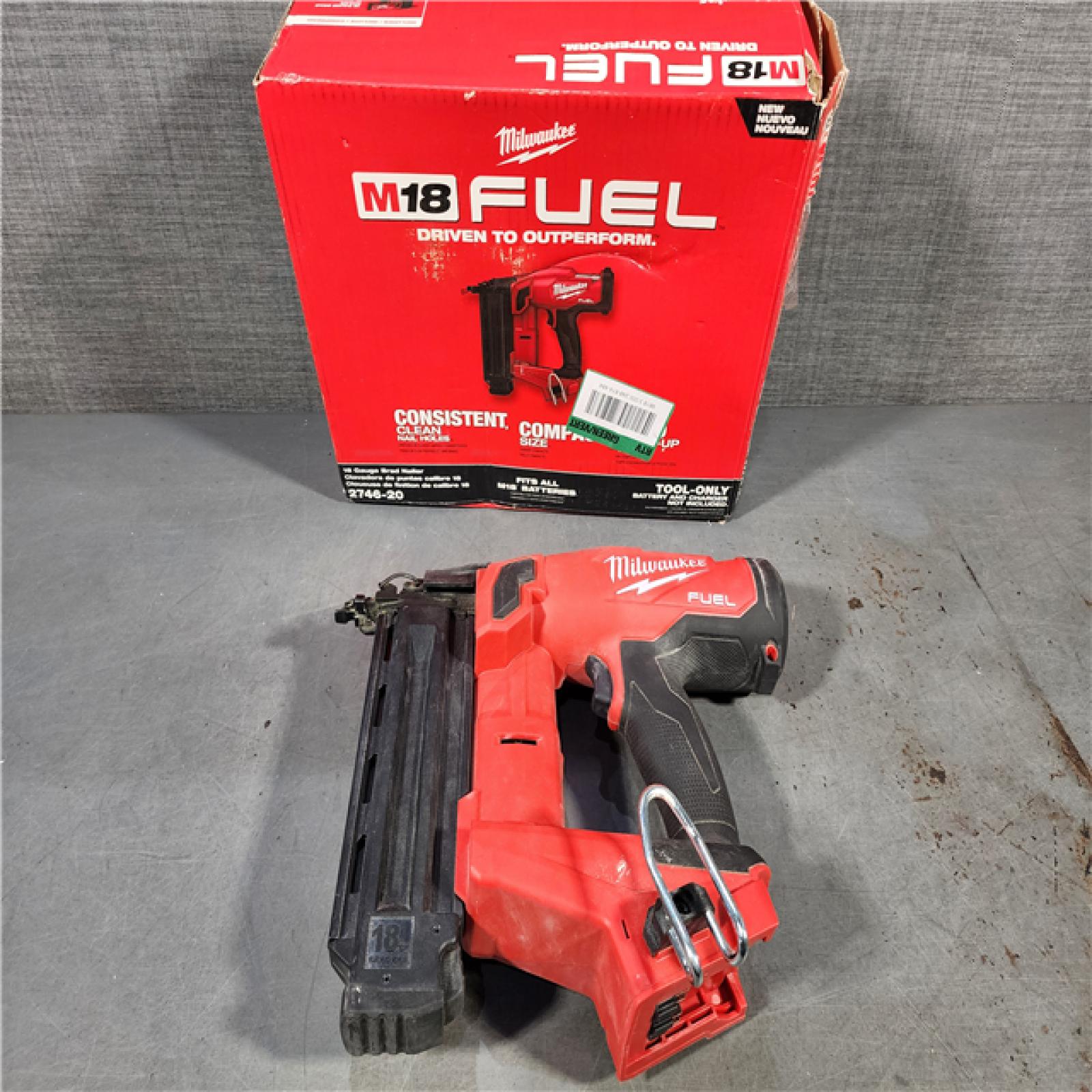 HOUSTON LOCATION - AS-IS Milwaukee M18 Fuel 18V Brushless 18-Gauge Brad Nailer 2746-20 (Bare Tool)