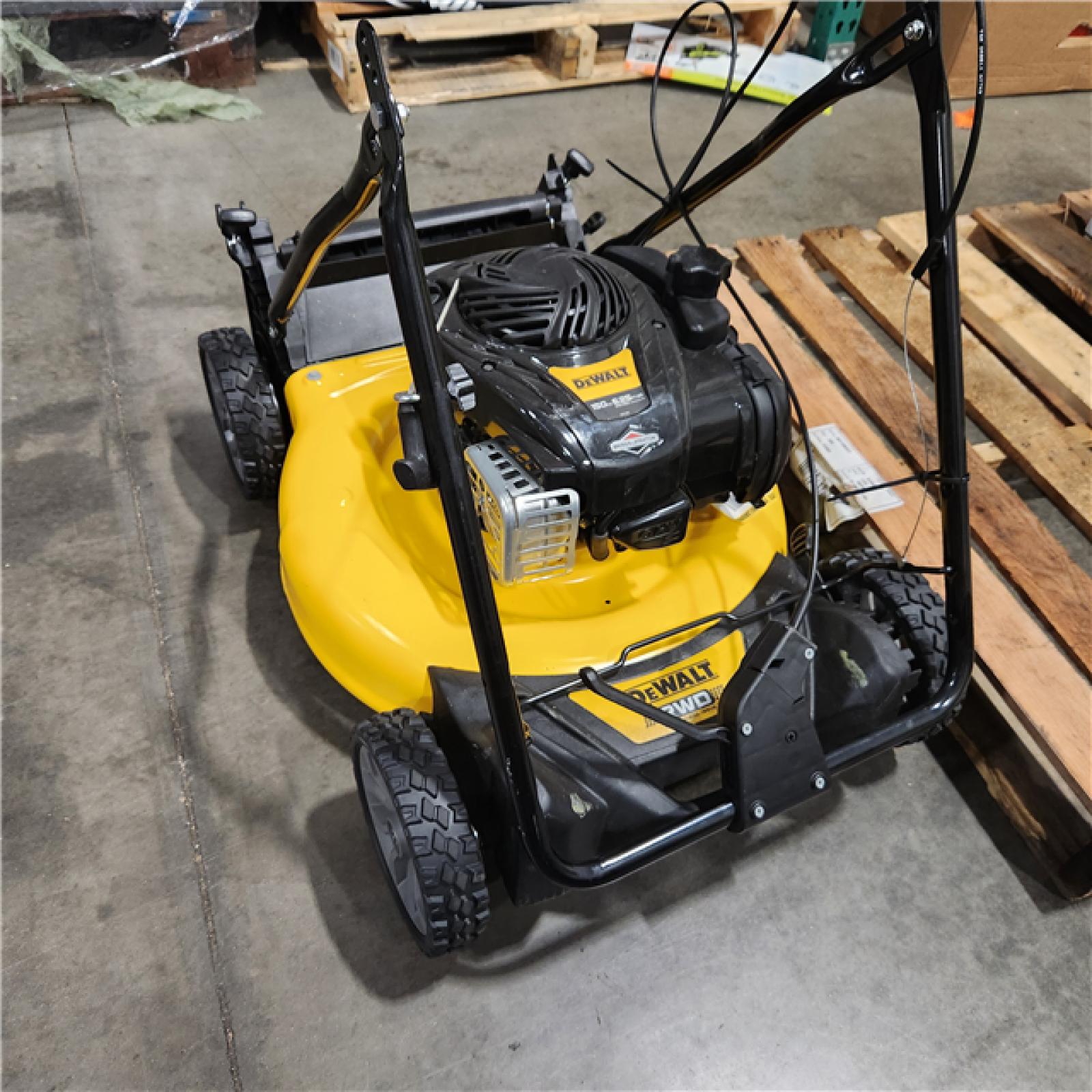 DALLAS LOCATION - AS-IS DEWALT 21 in. 150cc Briggs and Stratton 625ex Engine Rear Wheel Drive 2-in-1 Gas Self Propelled Walk Behind Lawn Mower