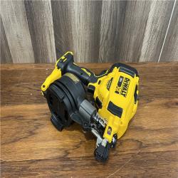 AS-IS DEWALT 20V MAX Lithium-Ion 15-Degree Electric Cordless Roofing Nailer Kit with 2.0Ah Battery Charger and Bag