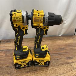 AS-IS DEWALT 20V MAX XR Hammer Drill and ATOMIC Impact Driver 2 Tool Cordless Combo Kit