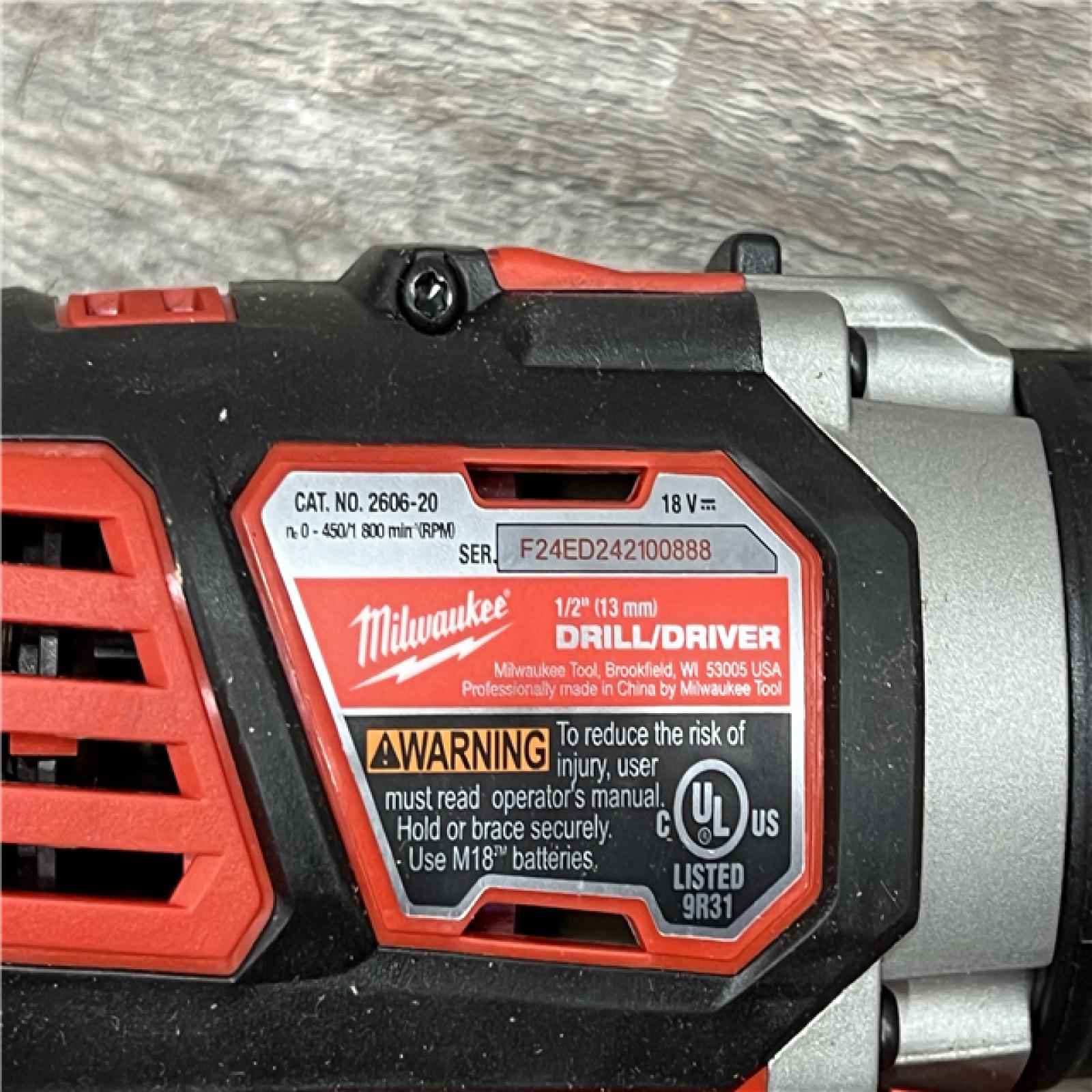 AS-IS MILWAUKEE M18 18V Lithium-Ion Cordless Combo Kit (5-Tool) with (1) 3.0Ah and (1) 1.5Ah Battery, (1) Charger, (1) Tool Bag