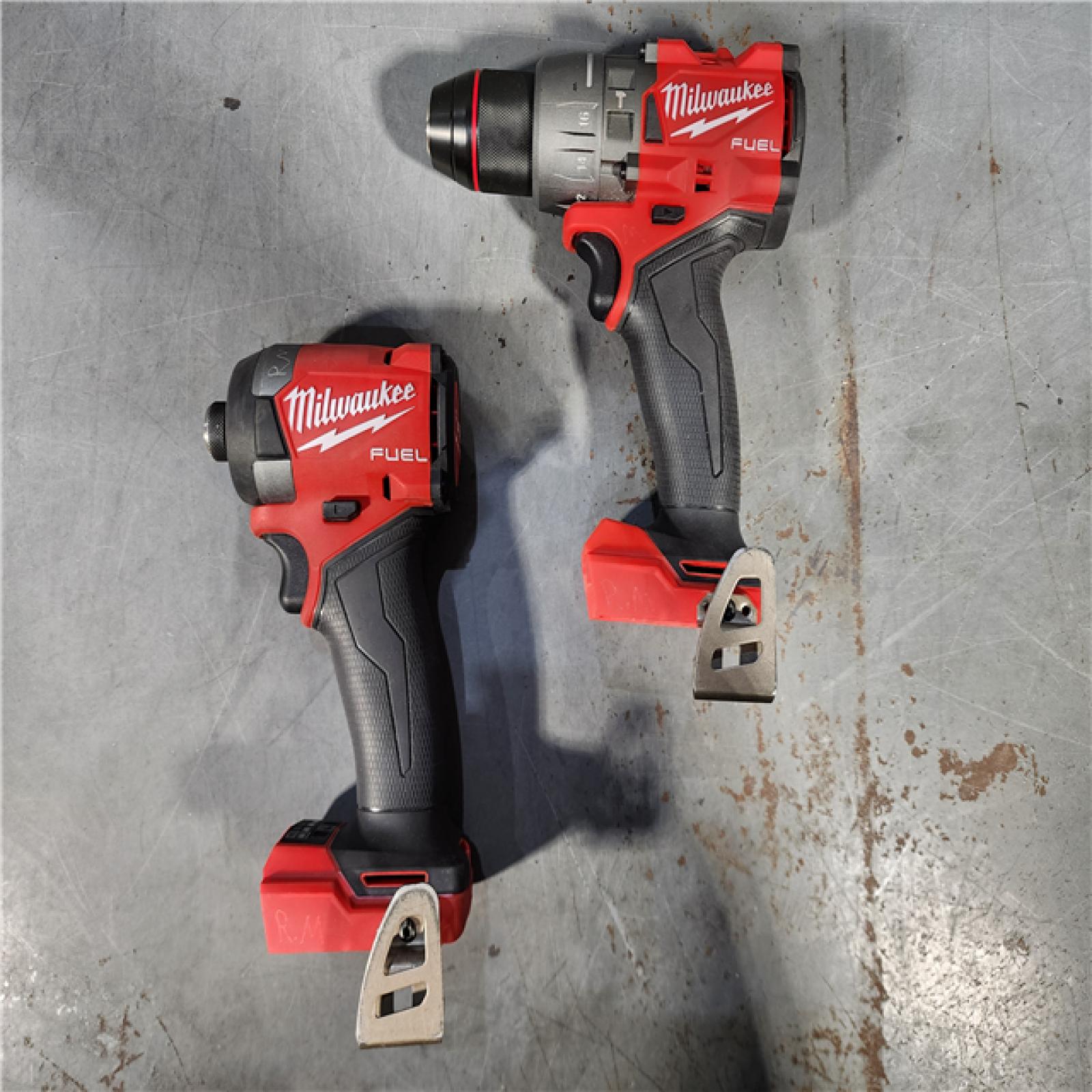 HOUSTON LOCATION - AS-IS Milwaukee M18 FUEL 18V Lithium-Ion Brushless Cordless Hammer Drill and Impact Driver Combo Kit (2-Tool) with 2 Batteries