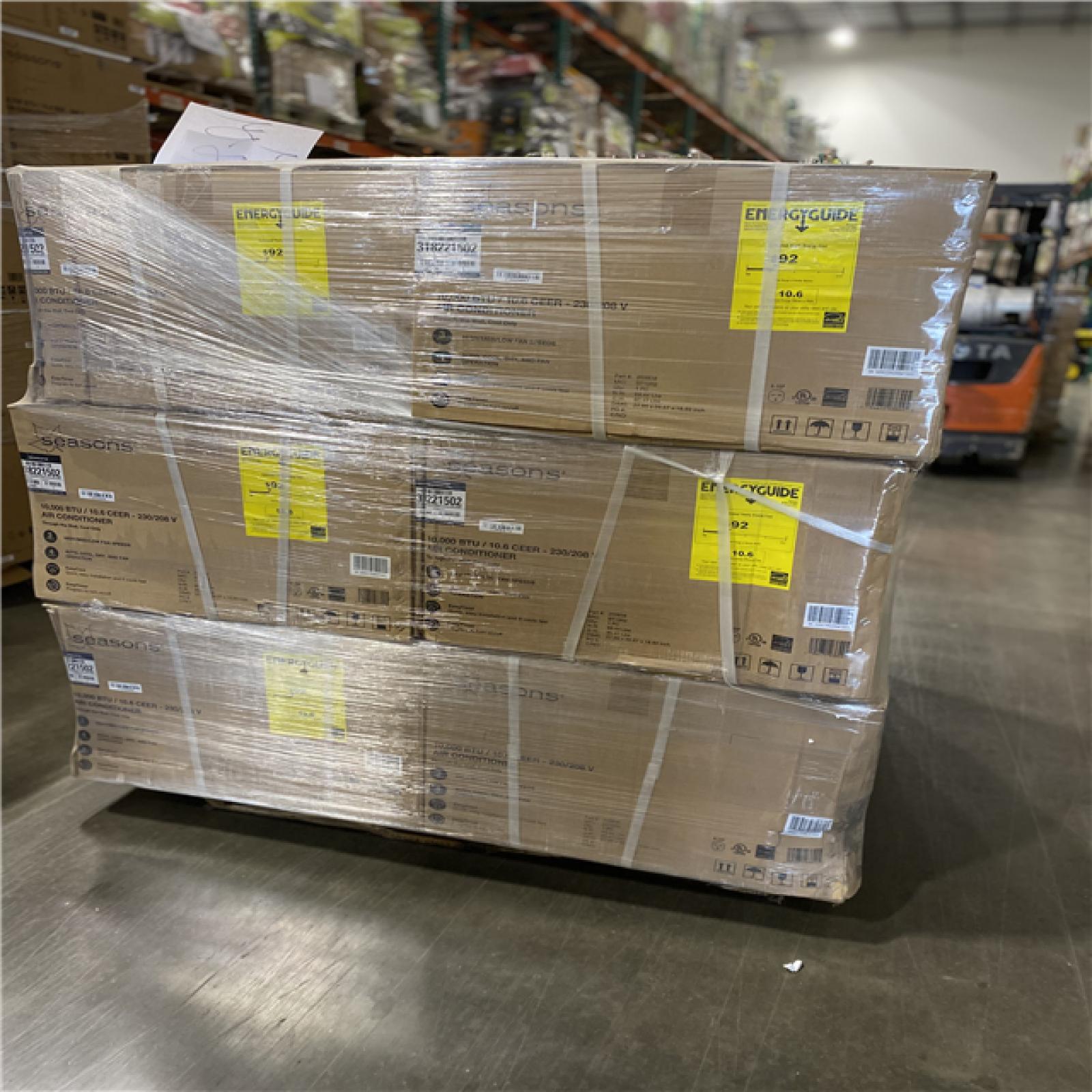 DALLAS LOCATION - Seasons® 10,000 Btu 230/208-Volt Through-The-Wall Cool-Only Air Conditioner PALLET - (12 UNITS)