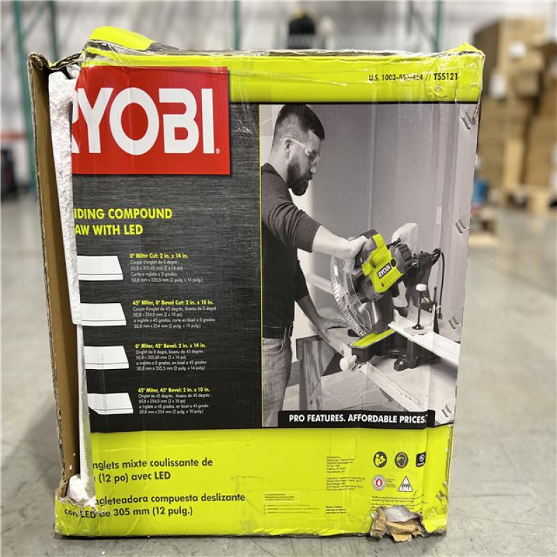 Ryobi 15 amp on sale sliding miter saw