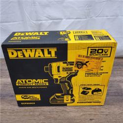 AS-IS DEWALT ATOMIC 20V MAX Lithium-Ion Brushless Cordless Compact 1/4 Impact Driver Kit