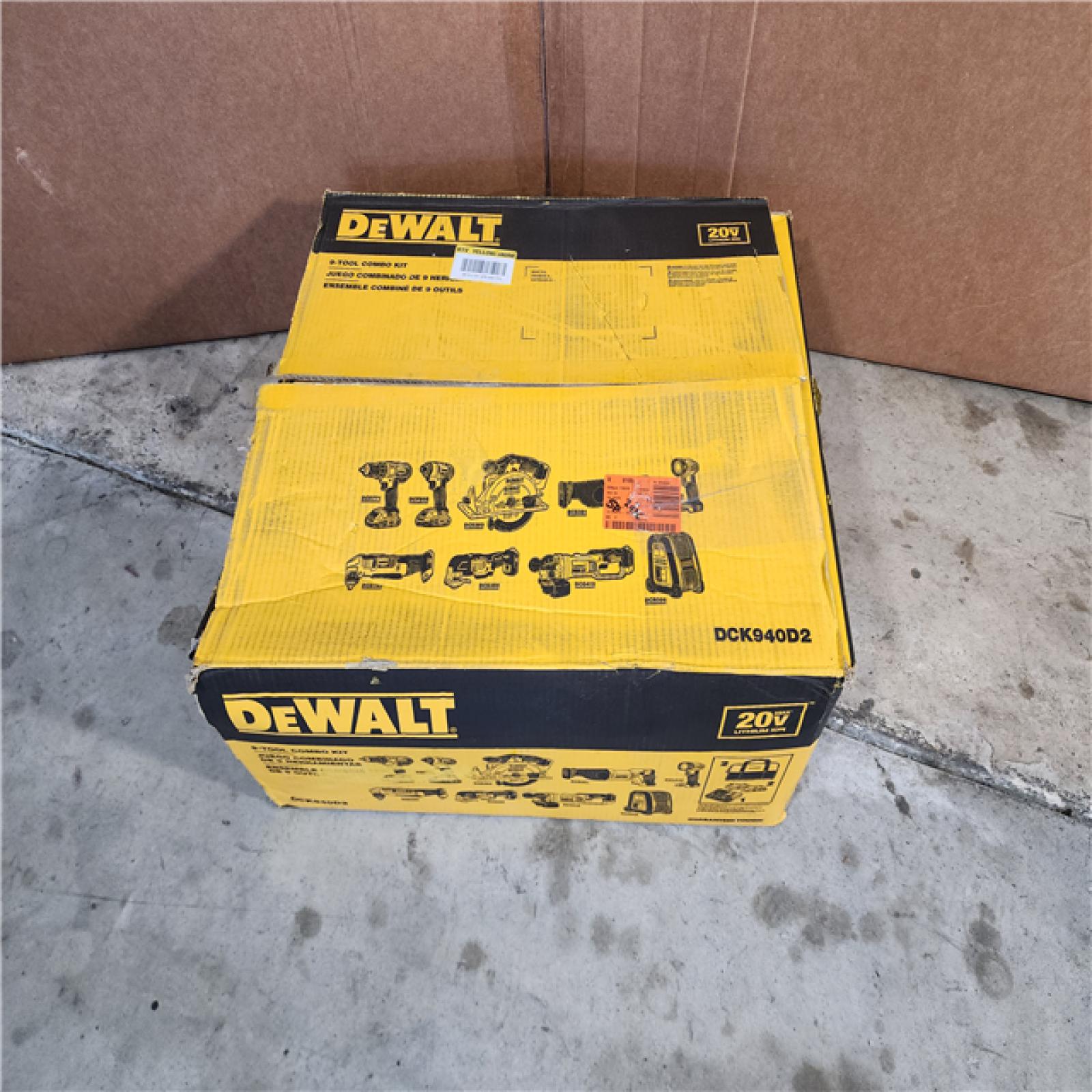 HOUSTON LOCATION - AS-IS (APPEARS LIKE NEW) Dewalt 20V MAX 9-Tool Power-Tool Combo Kit W/ Soft Case Including 2 Batteries & Charger