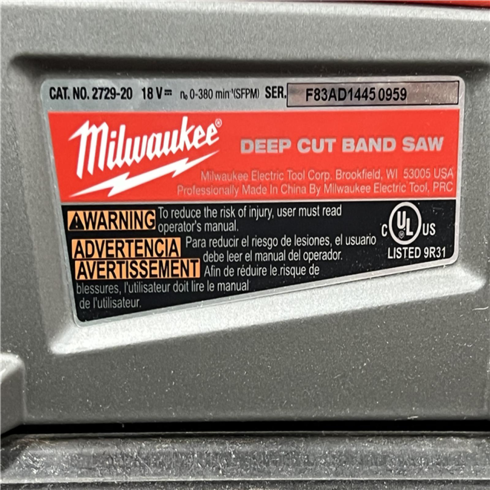 AS-IS Milwaukee 2729-20 - M18 Fuel 18V Cordless Brushless Band Saw Bare Tool