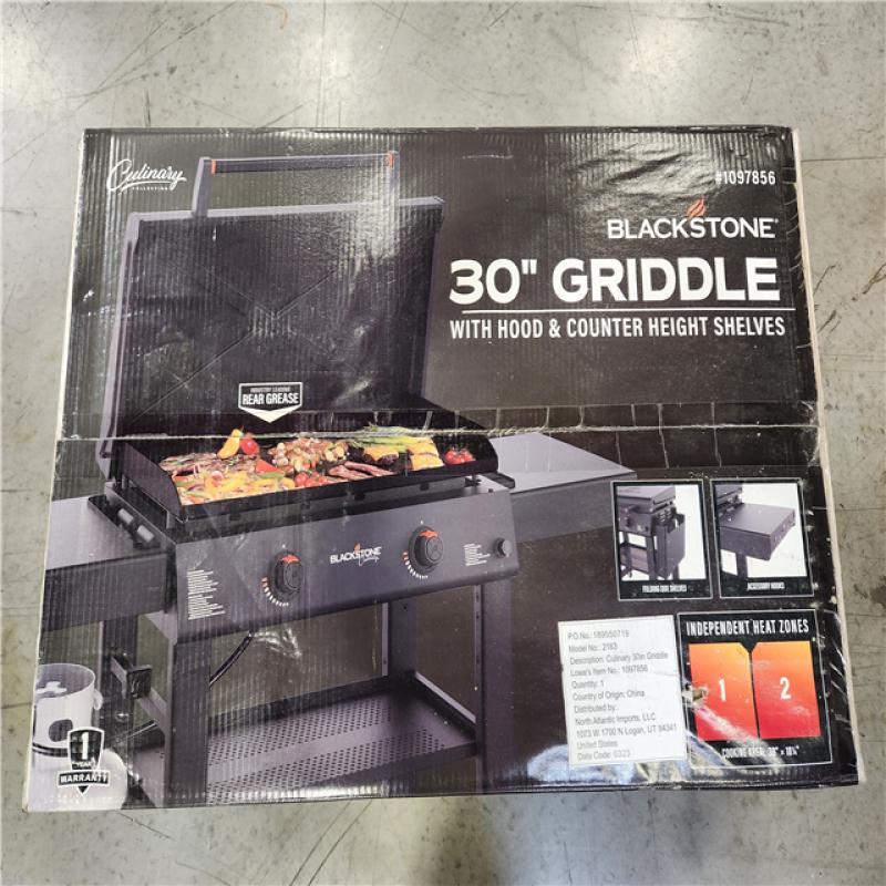 Blackstone 30 Culinary Omnivore Griddle with Hood 2-Burner Liquid Propane Flat Top Grill | 2163