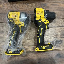 AS-IS DEWALT ATOMIC 20-Volt MAX Lithium-Ion Cordless Combo Kit (2-Tool) with (2) 2.0Ah Batteries, Charger and Bag ( NO BATTERYS )