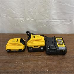 AS-ISDEWALT 20V MAX Lithium-Ion 6.0Ah and 4.0Ah Battery and Charger Starter Kit