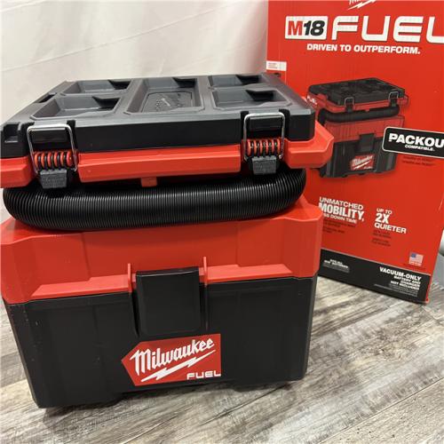 AS-IS MILWAUKEE M18 FUEL PACKOUT 18-Volt Lithium-Ion Cordless 2.5 Gal. Wet/Dry Vacuum (Vacuum-Only)