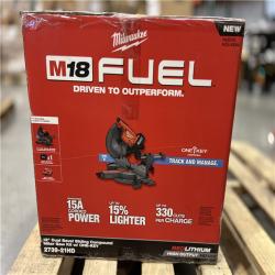 NEW! - Milwaukee M18 FUEL 18V Lithium-Ion Brushless Cordless 12 in. Dual Bevel Sliding Compound Miter Saw Kit with One 12.0Ah Battery