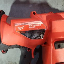 HOUSTON LOCATION - AS-IS M18 FUEL 18-Volt Lithium-Ion Brushless Cordless Coil Roofing Nailer (Tool Only)