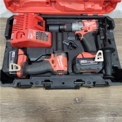 AS-IS M18 FUEL 18V Lithium-Ion Brushless Cordless Hammer Drill and Impact Driver Combo Kit (2-Tool) with 2 Batteries