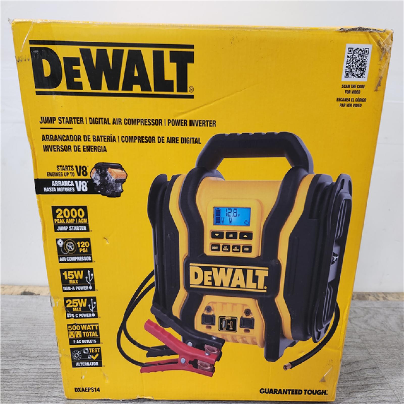 Phoenix Location DEWALT Portable Power 2000 Peak Amp Jump Starter w/Digital Compressor