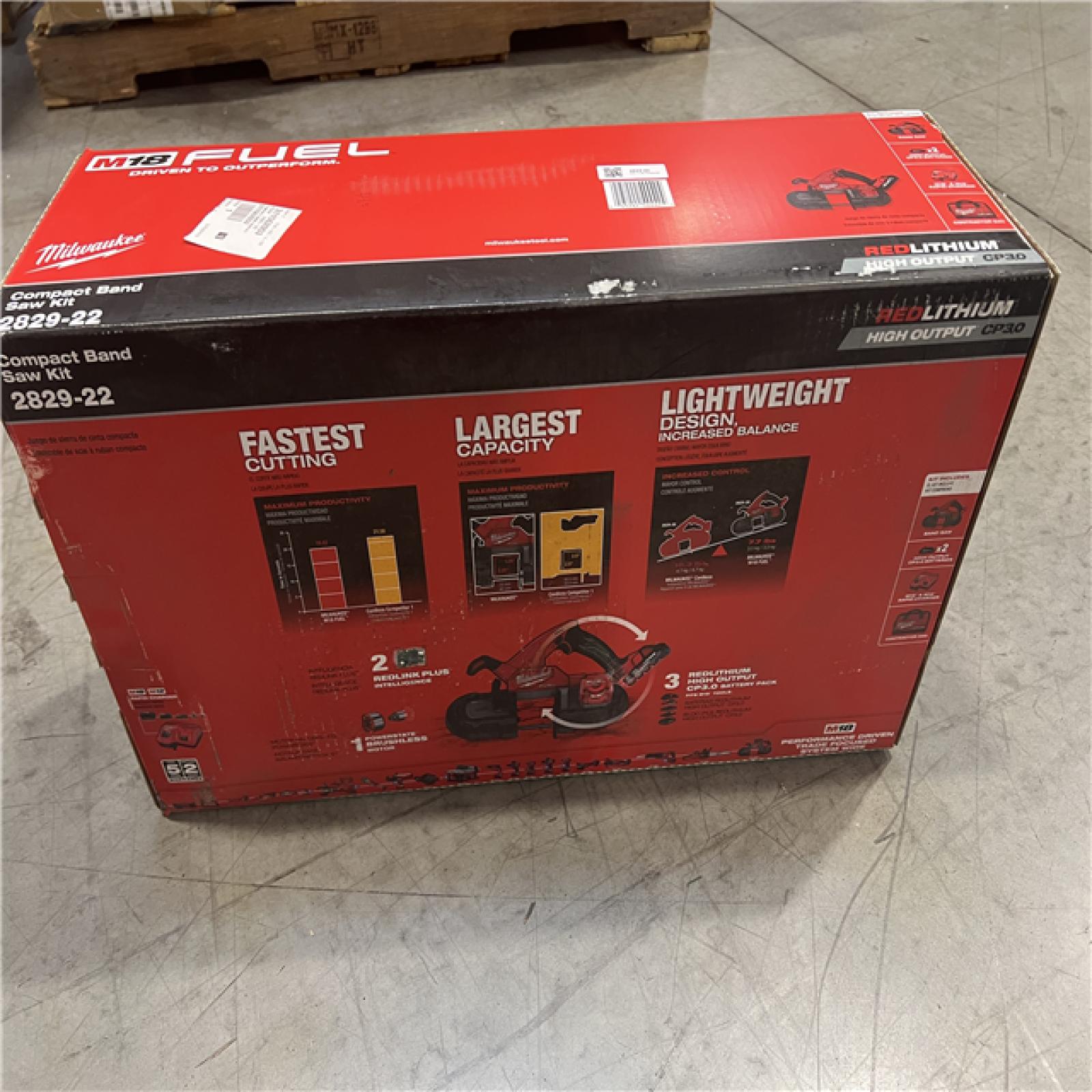 NEW! - Milwaukee M18 FUEL 18V Lithium-Ion Brushless Cordless Compact Bandsaw Kit with Two 3.0 Ah High Output Batteries