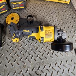 HOUSTON LOCATION - AS-IS (APPEARS LIKE NEW) DeWalt Flexvolt 60V Max Cordless Grinder  4.5 in; 6 in  Kit  1 KT (115-DCG418X2)