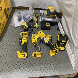 Houston location AS-IS 20-Volt MAX Lithium-Ion Cordless 7-Tool Combo Kit with 2.0 Ah Battery, 5.0 Ah Battery and Charger