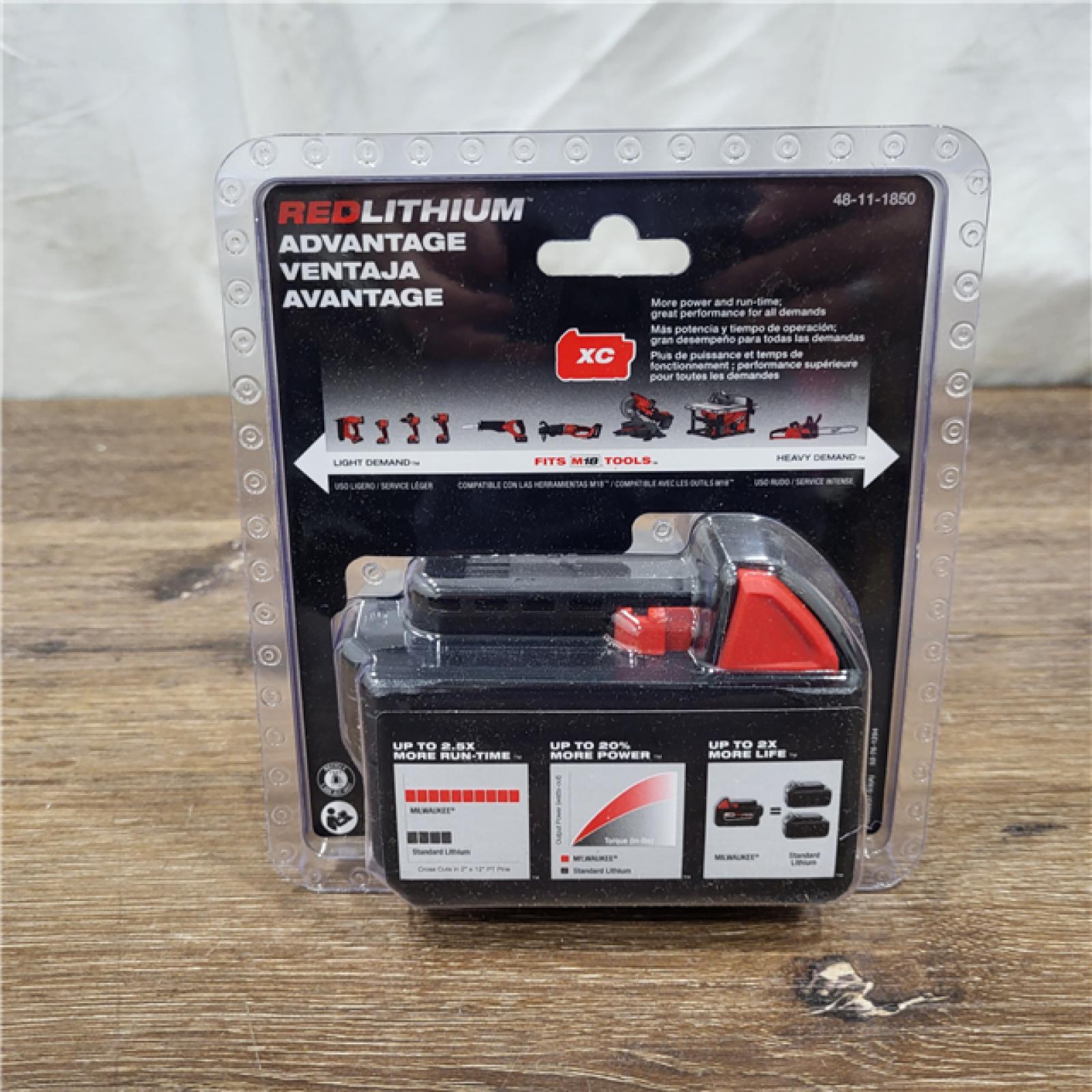 NEW!  Milwaukee M18 18-Volt Lithium-Ion XC Extended Capacity 5.0Ah Battery Pack