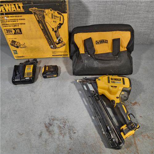 HOUSTON LOCATION - AS-IS DEWALT 20V MAX XR 15 Ga. Cordless 34 Deg Nailer 20 V