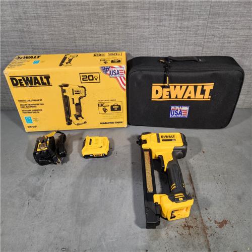 HOUSTON LOCATION - AS-IS (APPEARS LIKE NEW) Dewalt 20-Volt MAX Cordless Cable Stapler Kit