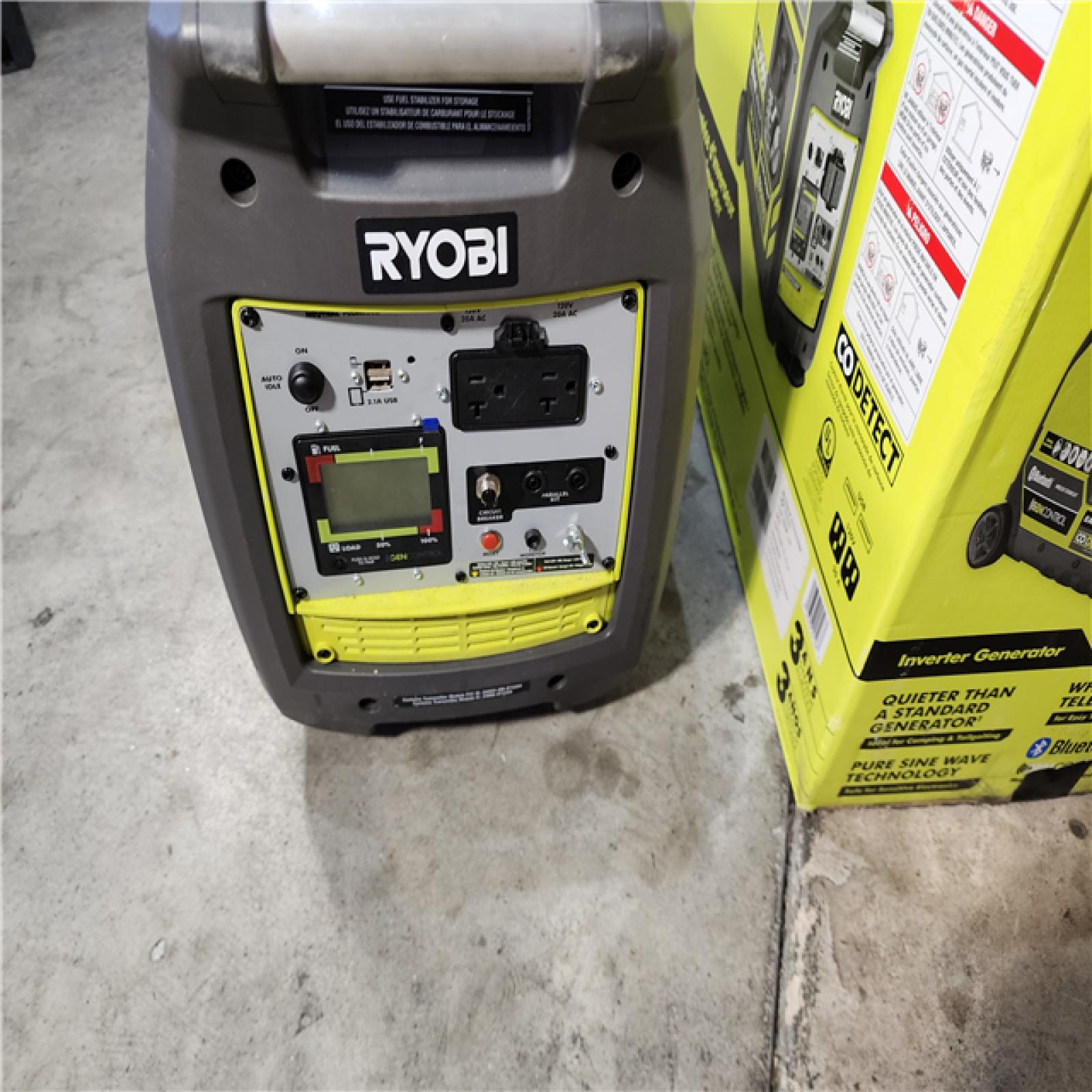 HOUSTON LOCATION - AS-IS 2,300-Watt Recoil Start Bluetooth Super Quiet Gasoline Powered Digital Inverter Generator with CO Shutdown Sensor