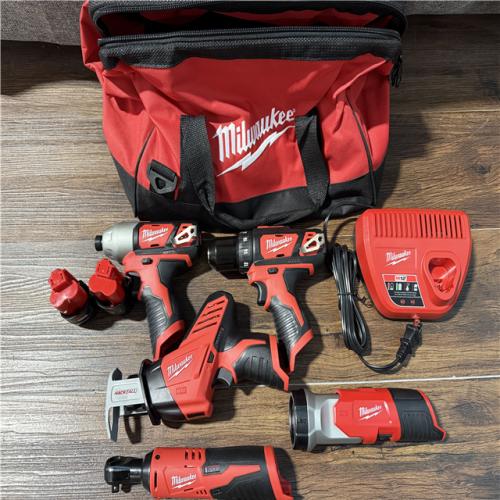 California AS-IS Milwaukee M12 5-Tool Combo Kit-Appears in Excellent Condition