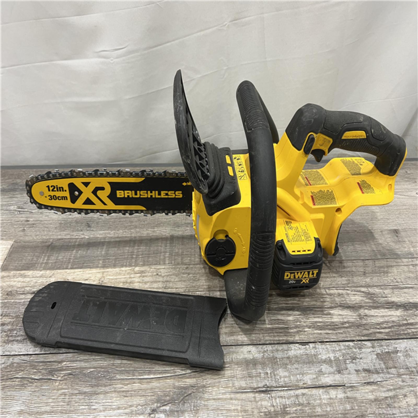 AS-IS DEWALT 20V MAX 12in. Brushless Cordless Battery Powered Chainsaw (Tool Only)