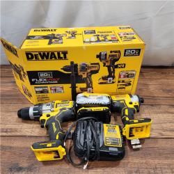 AS-IS 20V MAX Cordless Brushless Hammer Drill/Driver 2 Tool Combo Kit with FLEXVOLT ADVANTAGE