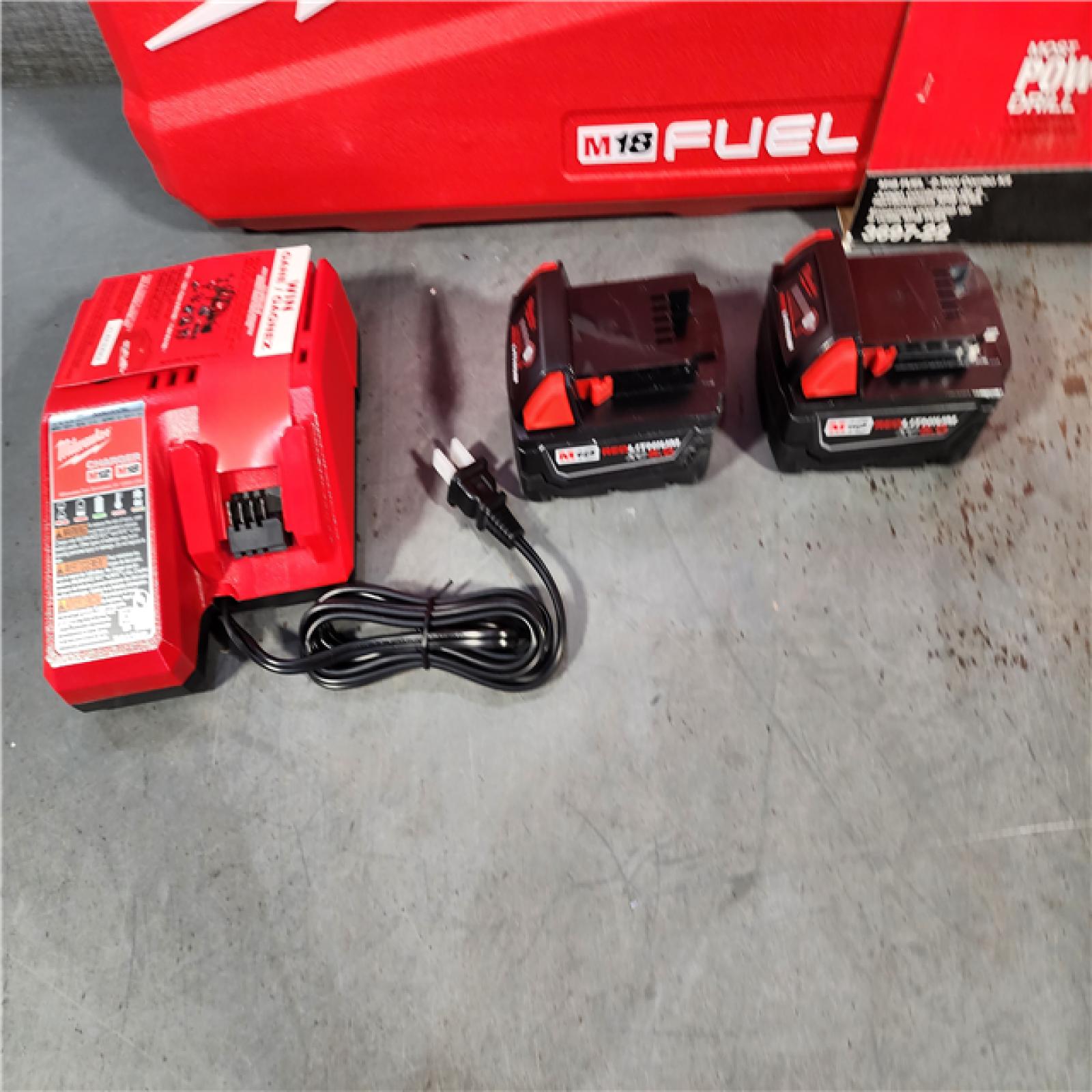 HOUSTON LOCATION - AS-IS Milwaukee M18 FUEL 18V Lithium-Ion Brushless Cordless Hammer Drill and Impact Driver Combo Kit (2-Tool) with 2 Batteries