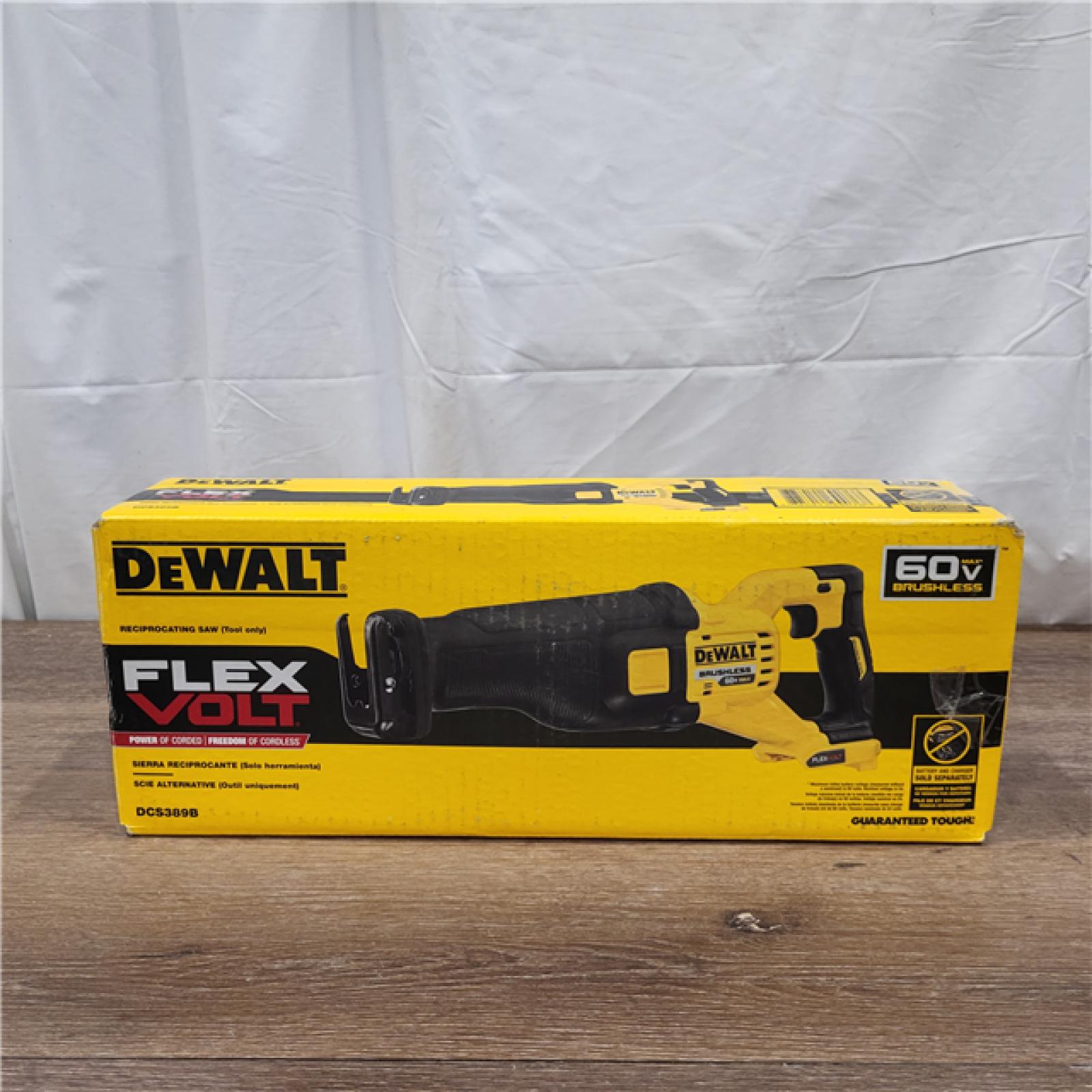 AS-IS DeWalt DCS389B FLEXVOLT 60V MAX Cordless Brushless Reciprocating Saw (Tool-Only)