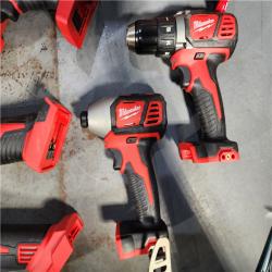 HOUSTON LOCATION - AS-IS M18 18-Volt Lithium-Ion Cordless Combo Kit (9-Tool) with (2) Batteries, Charger, and Tool Bag