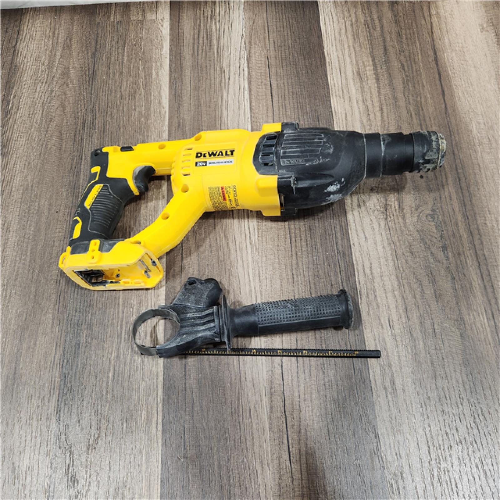 AS IS DEWALT 20V MAX Cordless Brushless 1 in. SDS Plus D-Handle Concrete and Masonry Rotary Hammer (Tool Only)