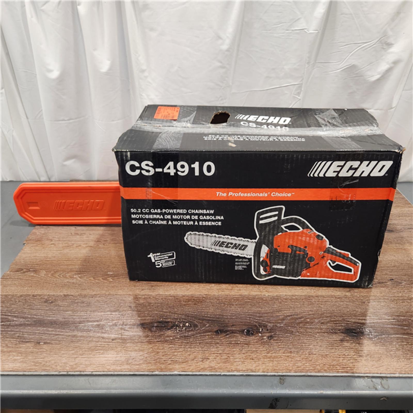 AS-IS 20 in. 50.2 Cc 2-Stroke Gas Rear Handle Chainsaw