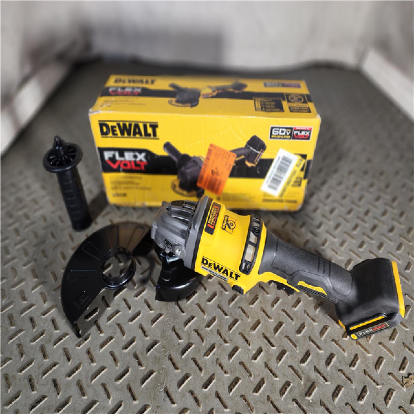 HOUSTON LOCATION - AS-IS (APPEARS LIKE NEW) DeWalt FLEXVOLT 60V MAX Cordless Grinder 4.5 - 6   9000 RPM  1 EA (115-DCG418B) (TOOLY ONLY)