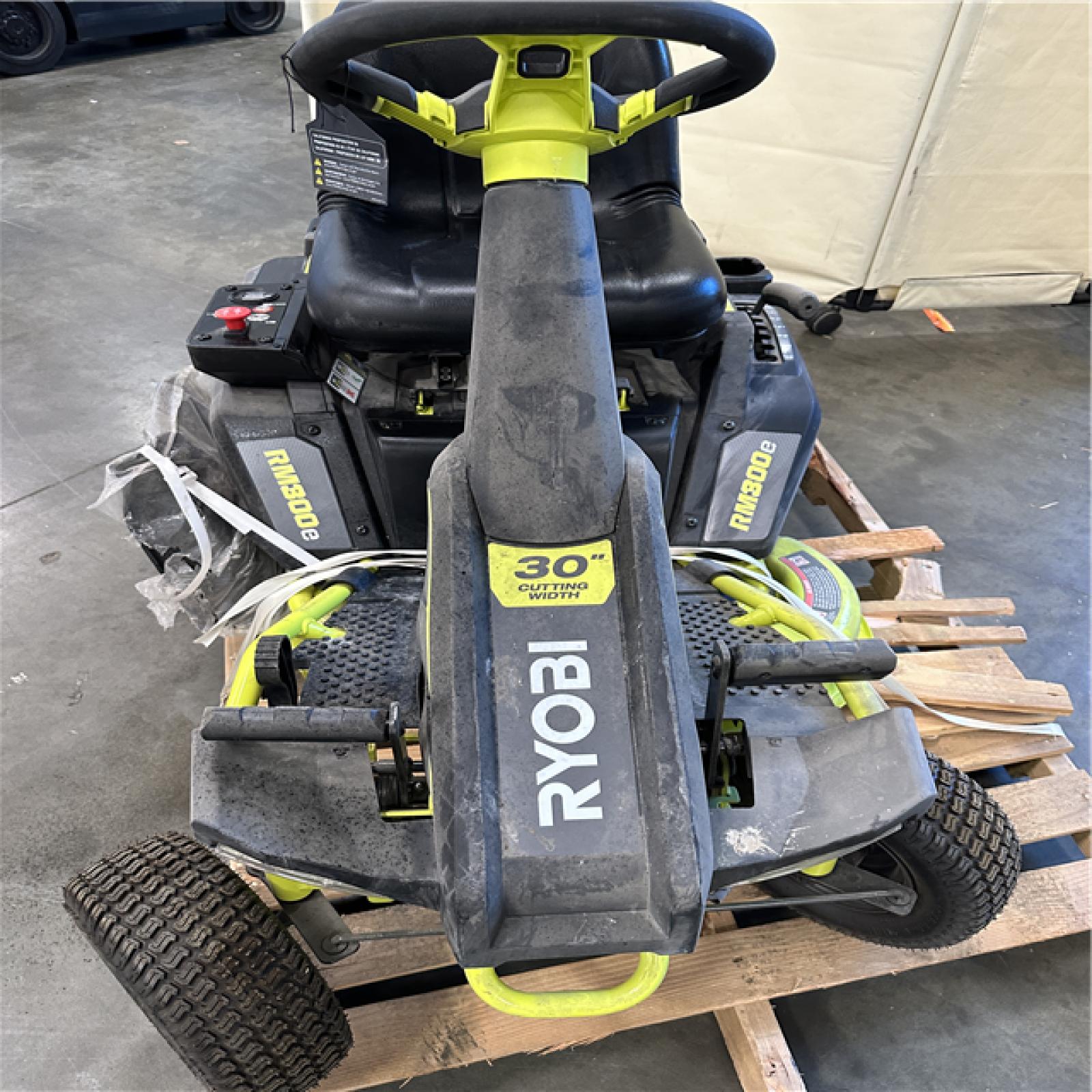 California AS-IS Ryobi RM300e 30 Riding Mower