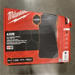 AS-IS - Milwaukee Women's Medium M12 12-Volt Lithium-Ion Cordless Axis Black Heated Vest Kit with (1) 2.0 Ah Battery and Charger