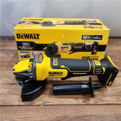 AS-IS 20V MAX Cordless Brushless 4.5 - 5 in. Paddle Switch Angle Grinder with FLEXVOLT ADVANTAGE (Tool Only)