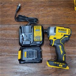 AS-IS DEWALT ATOMIC 20V MAX* Brushless Cordless Compact 1/4 in. Impact Driver Kit