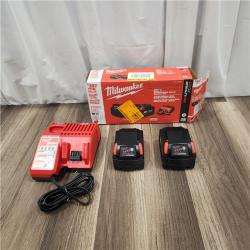 AS IS M18 18-Volt Lithium-Ion XC Starter Kit with Two 5.0Ah Batteries and Charger