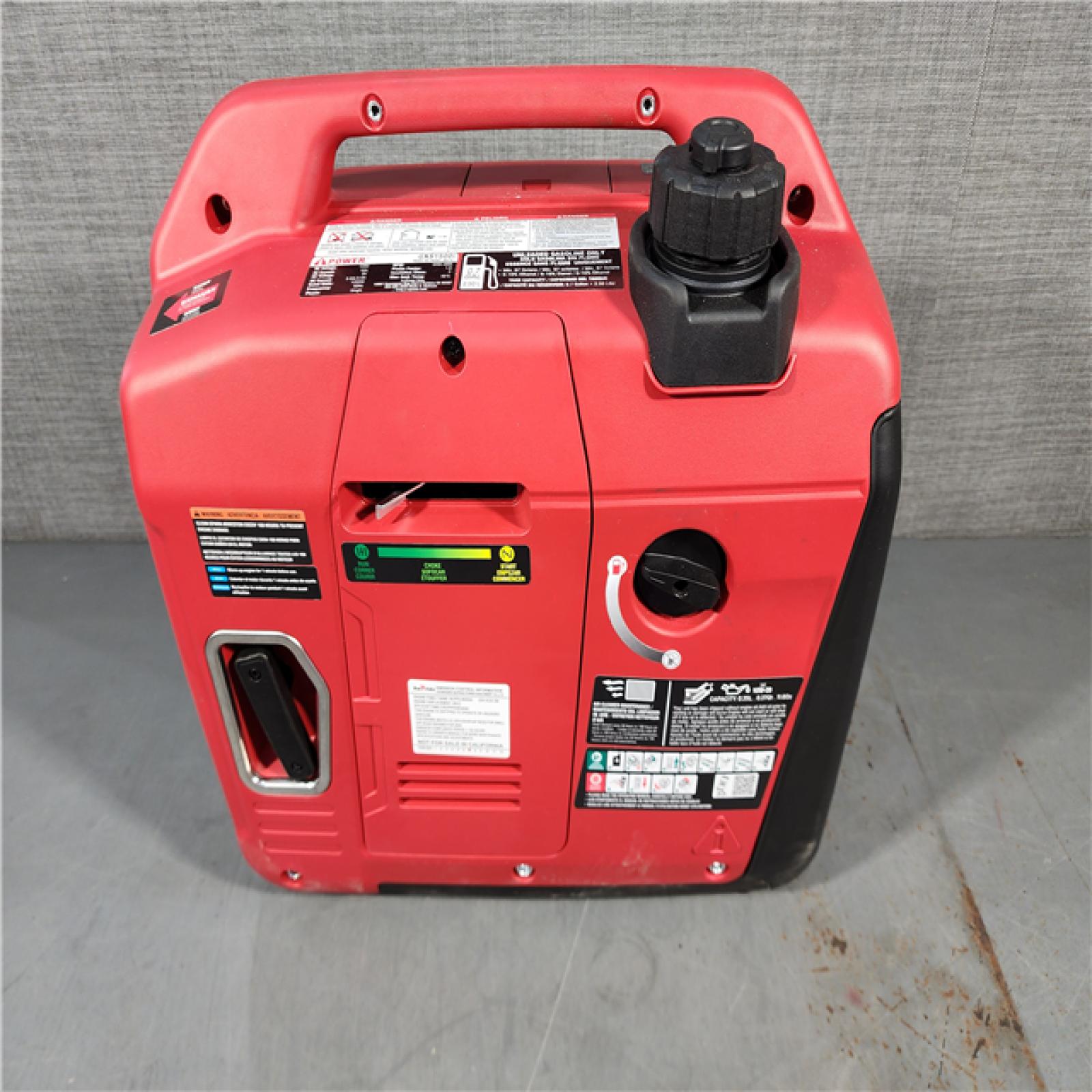 HOUSTON LOCATION - AS-IS 1500-Watt Recoil Start Gasoline Powered Ultra-Light Inverter Generator with 60cc OHV Engine and CO Sensor Shutdown